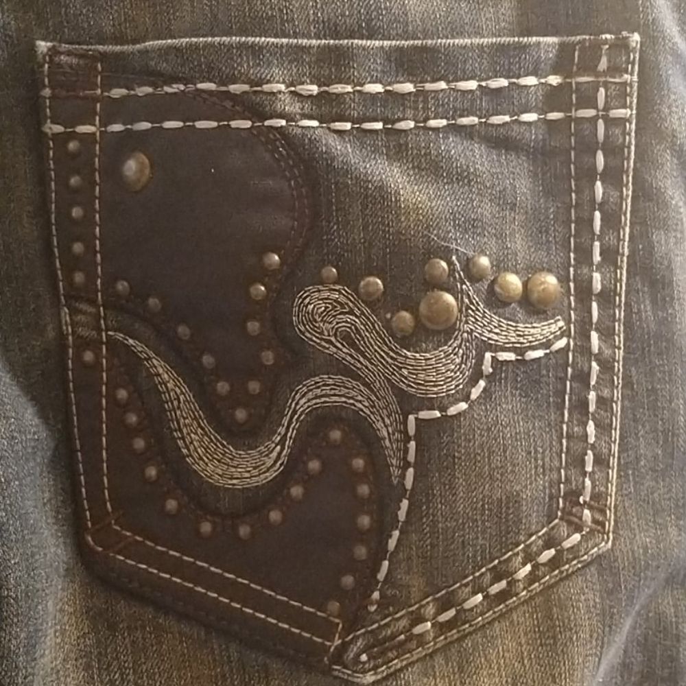 Riveting Embellished Jeans 31x32